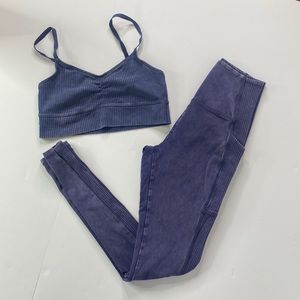 Aerie Recharge Least Support Sports Bra and Leggings Combo Set; Womens  S/6